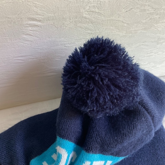 Arborist Adult Unisex Navy Blue Knit Pom Pom Acrylic Hockey Night Winter… - Picture 5 of 5